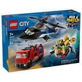 LEGO City Remix: Helicóptero, Camión de Bomberos y Submarino