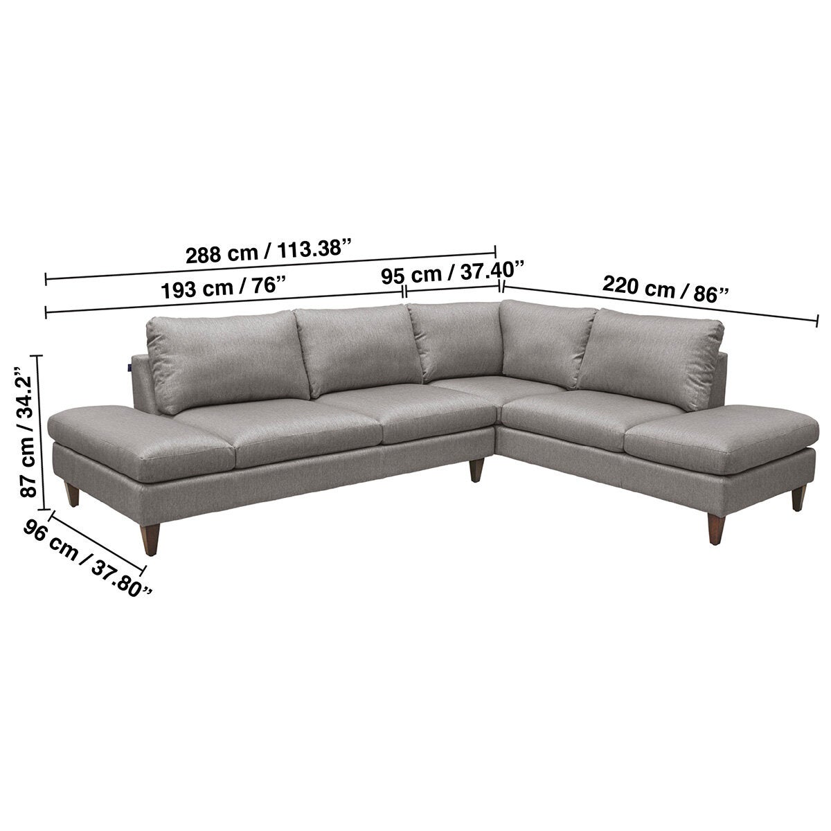 Muebles Liz, Desio, Seccional de 2 Piezas Muebles Liz, Desio, Seccional de 2 Piezas