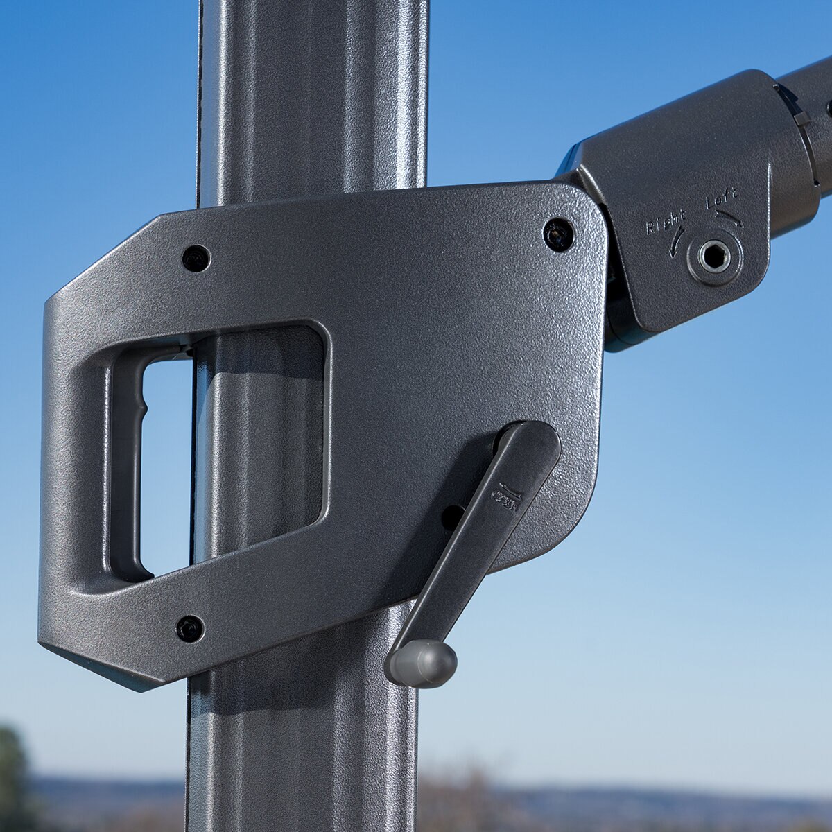 SunVilla, Sombrilla Redonda de 3.5m con Luz LED, Azul