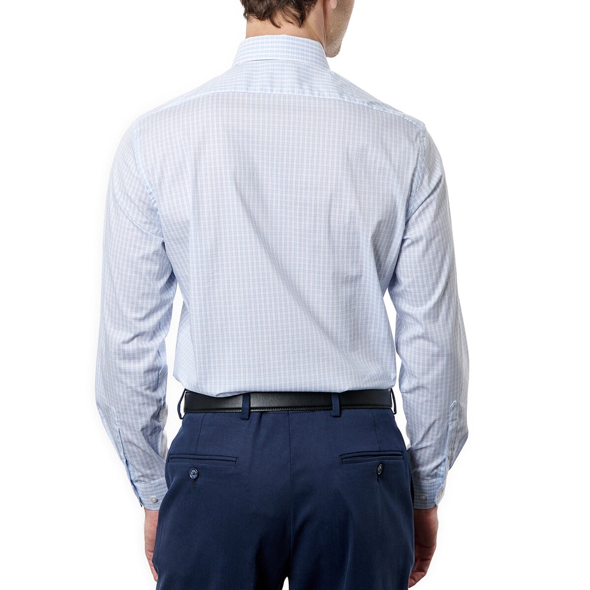 DKNY Camisa para Caballero Azul Cuello 15.5 Manga 34/35