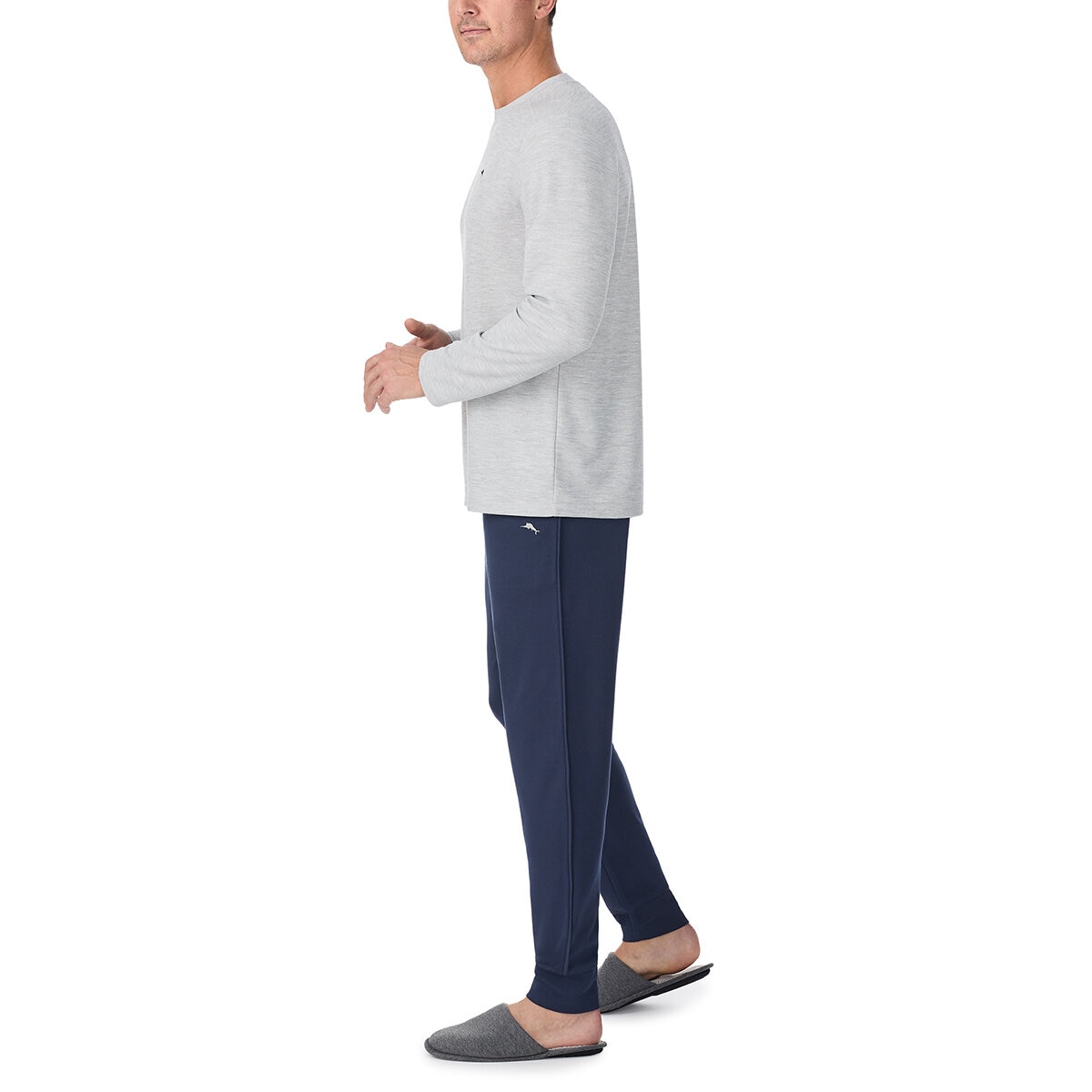 Tommy Bahama Pijama para Caballero Gris Extra Grande
