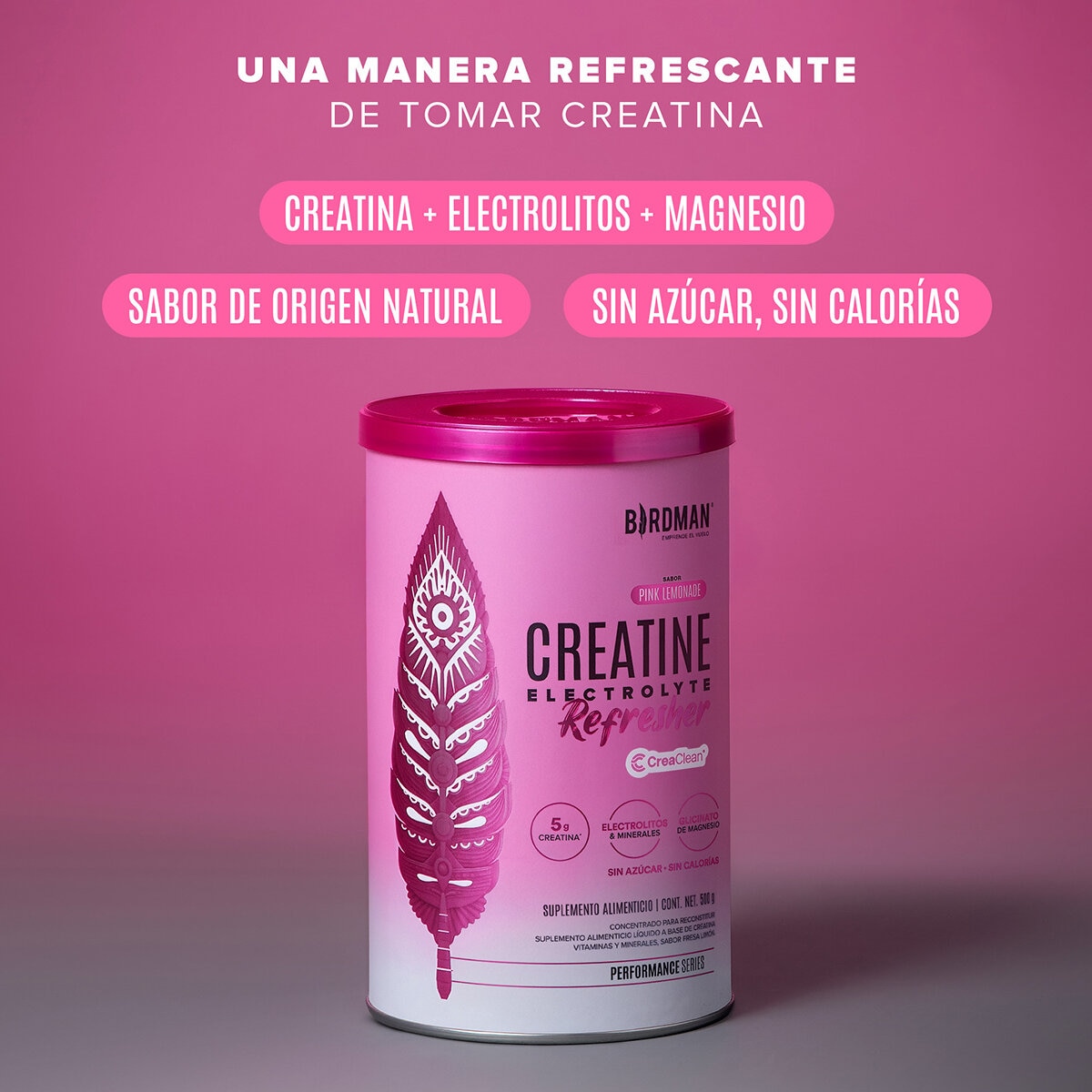 Birdman Creatina Refresher Pink Lemonade 500g Birdman Creatina Refresher Pink Lemonade 500g