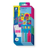 Staedtler Happy Set con 12 Piezas y Hojas para Colorear