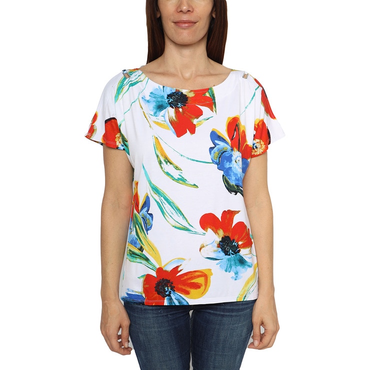 blusas de flores para dama