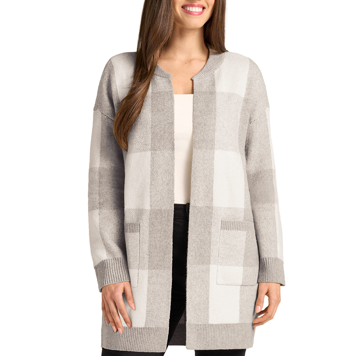 Matty M Suéter para Dama Gris Chica