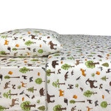 Flannel From Portugal, Juego de Sábanas de Franela, Tamaño Individual 3 piezas, Winter Animal