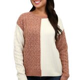 Leo & Nicole Suéter para Dama Naranja Grande Leo & Nicole Suéter para Dama Naranja Grande