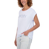 DKNY Playera para Dama Azul Grande