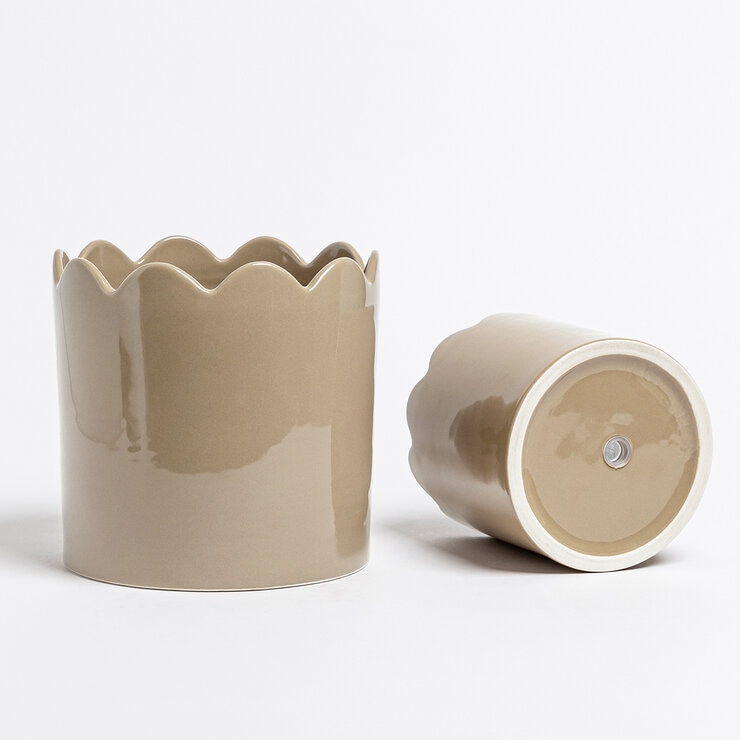 Over & Back, Inspiration Set de 2 Macetas Beige