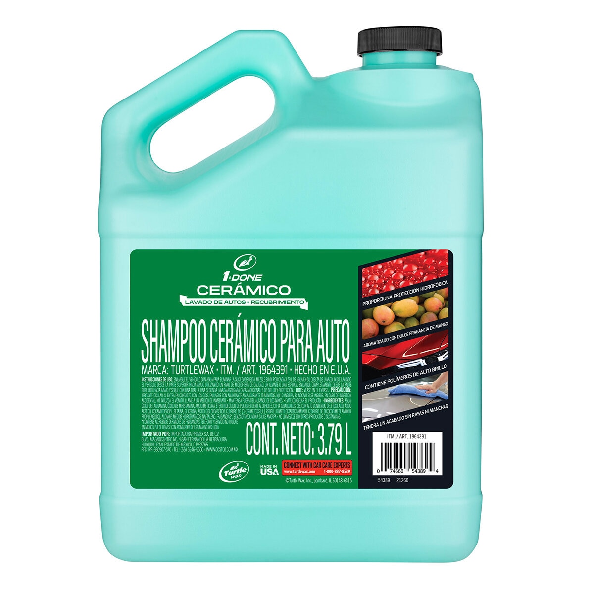 Turtle Wax Shampoo Cerámico 1 Gal
