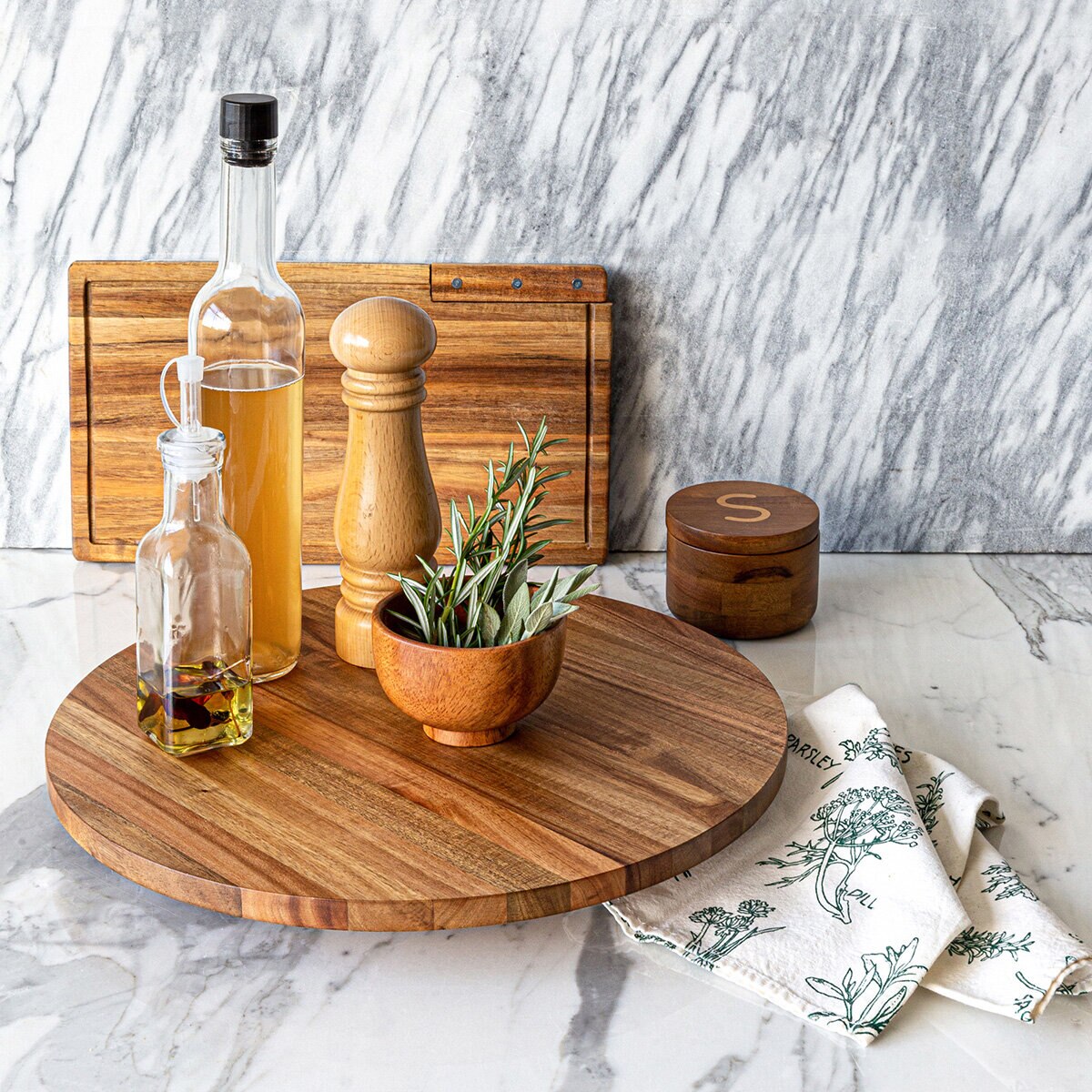 Over & Back Lazy Susan de Madera de Acacia 46 cm Over & Back Lazy Susan de Madera de Acacia 46 cm