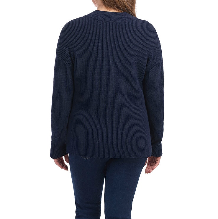 Hilary Radley Suéter para Dama Azul Extra Grande Hilary Radley Suéter para Dama Azul Extra Grande