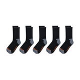 Weatherproof Calcetines para Caballero 5 pares Negro