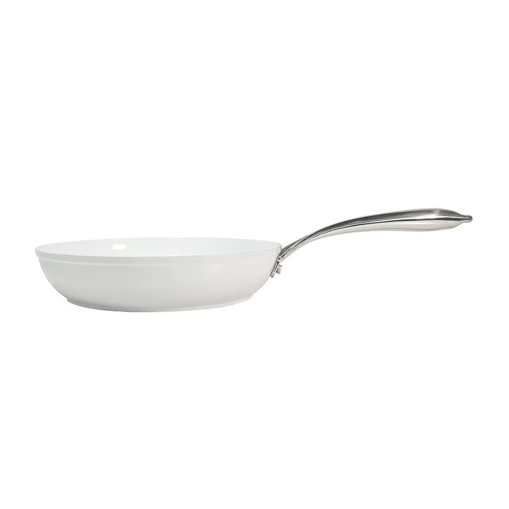 Westinghouse, Set de Sartenes 24 y 30 cm, Cerámica Blanca, Acero Inoxidable Westinghouse, Set de Sartenes 24 y 30 cm, Cerámica Blanca, Acero Inoxidable