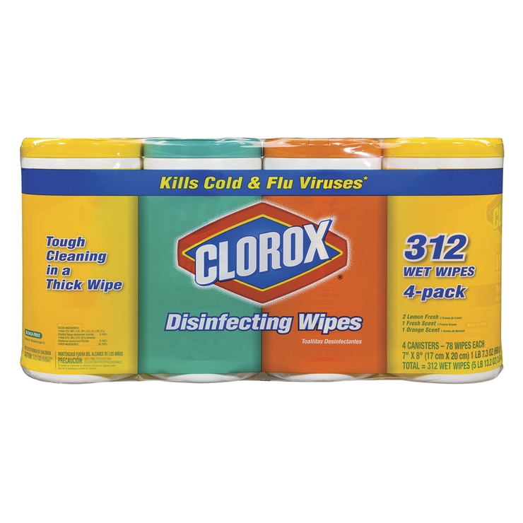 Clorox toallas desinfectantes 4/78 piezas Costco Mexico