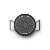 Smeg Olla de 24cm con Tapa de Cristal negro