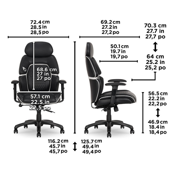 DPS, Silla para Videojuegos con Cabecera Ajustable