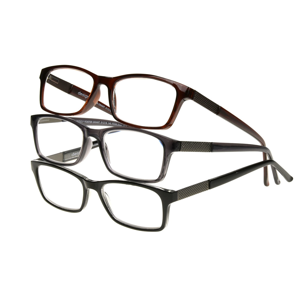 Design Optics, Lentes de Lectura, Dioptría 2.50, Bruce, 3 Piezas