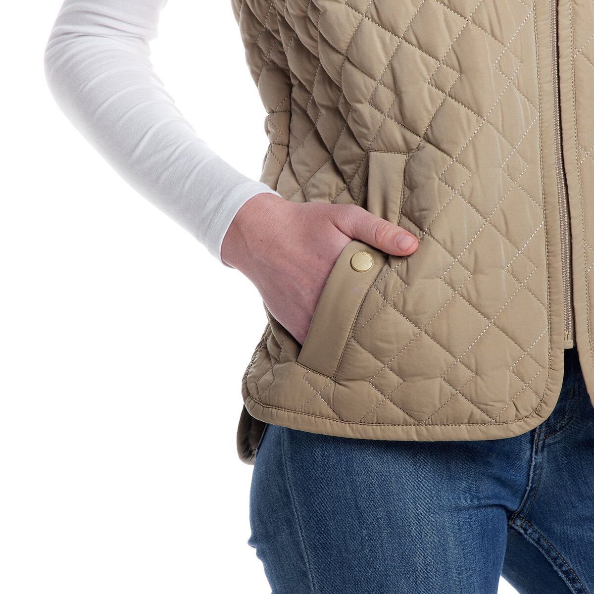 Weatherproof Chaleco para Dama Café Mediana