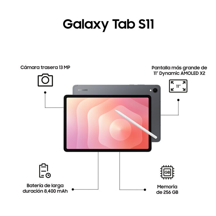 Samsung Galaxy Tab S11 256GB Gris