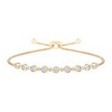 Pulsera, de Diamantes 0.30 CTW, Oro Amarillo 14K