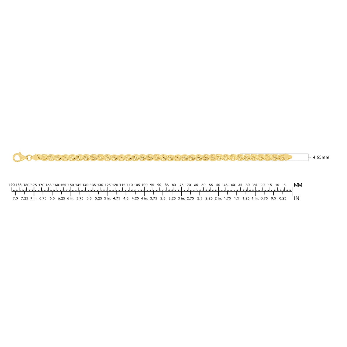 Pulsera de Eslabones de Fantasía, Oro Amarillo 14k Pulsera de Eslabones de Fantasía, Oro Amarillo 14k