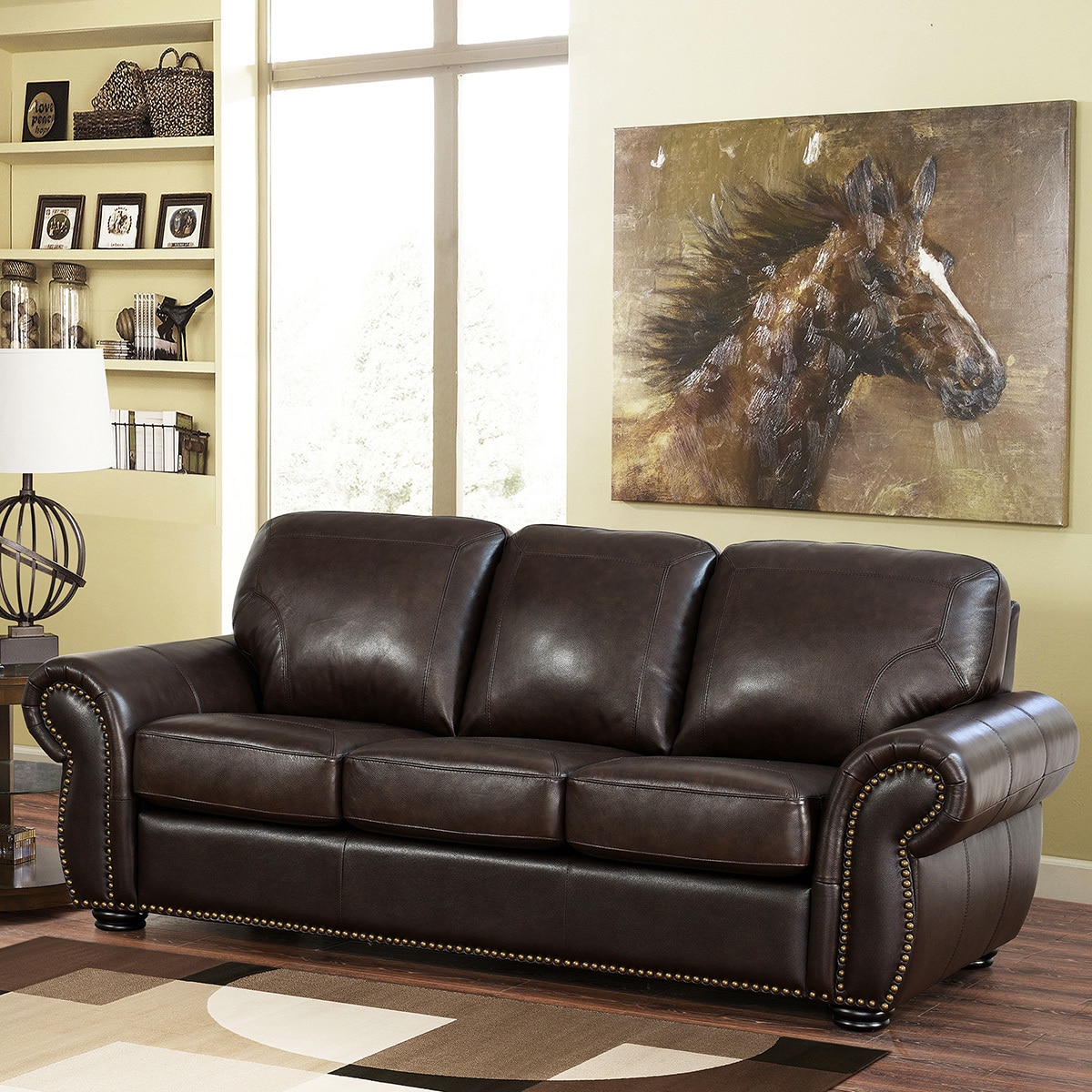 Abbyson Living, Breckenridge, set de sofas, 2 piezas, piel | Costco Mexico