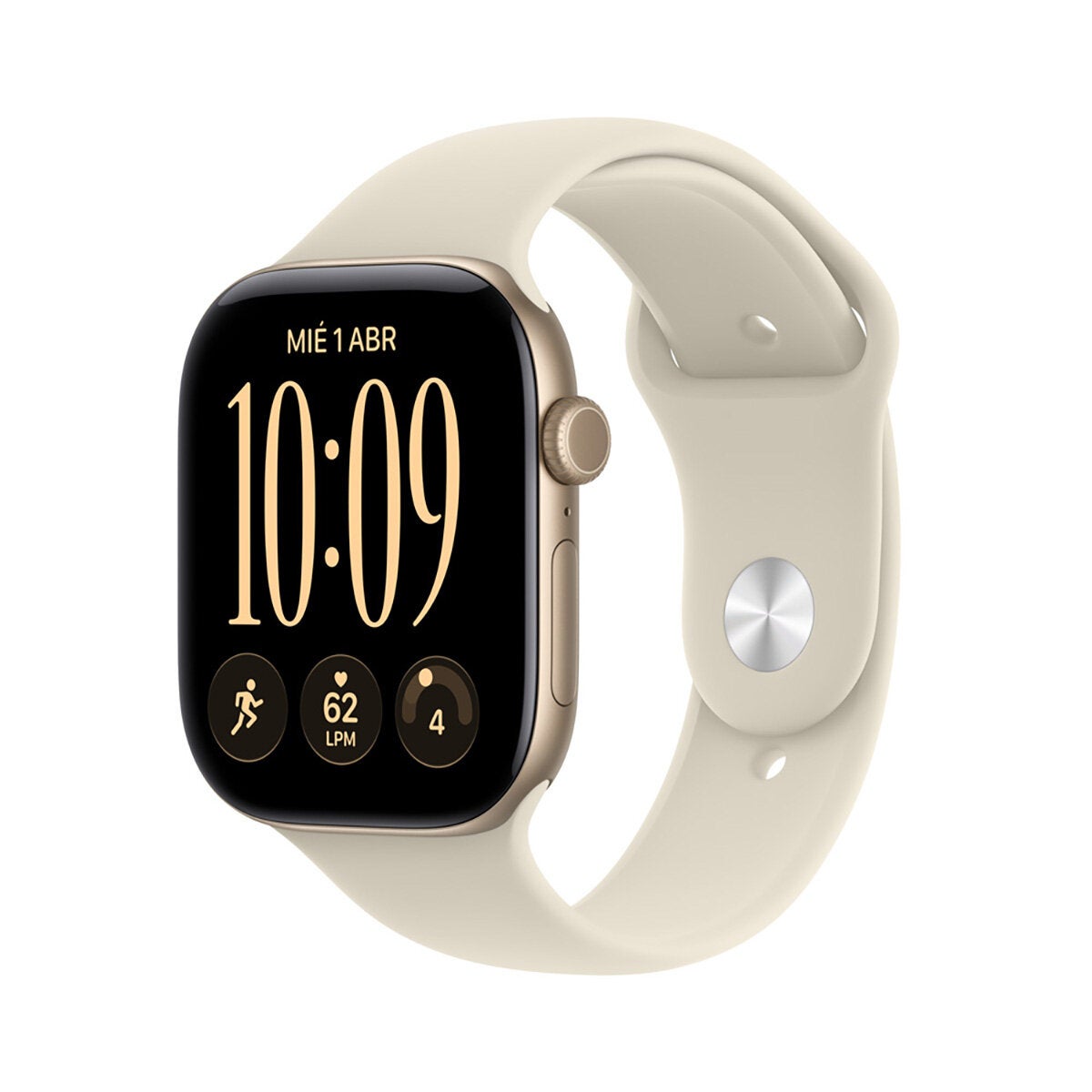 Apple Watch Series 12 (GPS) 46mm Aluminio Oro Claro + Correa Deportiva Arena - Talla M/L Apple Watch Series 12 (GPS) 46mm Aluminio Oro Claro + Correa Deportiva Arena - Talla M/L