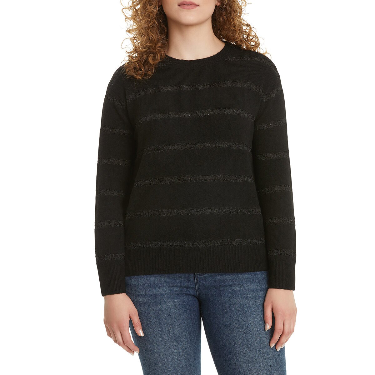 Ella Moss Suéter para Dama Negro Grande Ella Moss Suéter para Dama Negro Grande