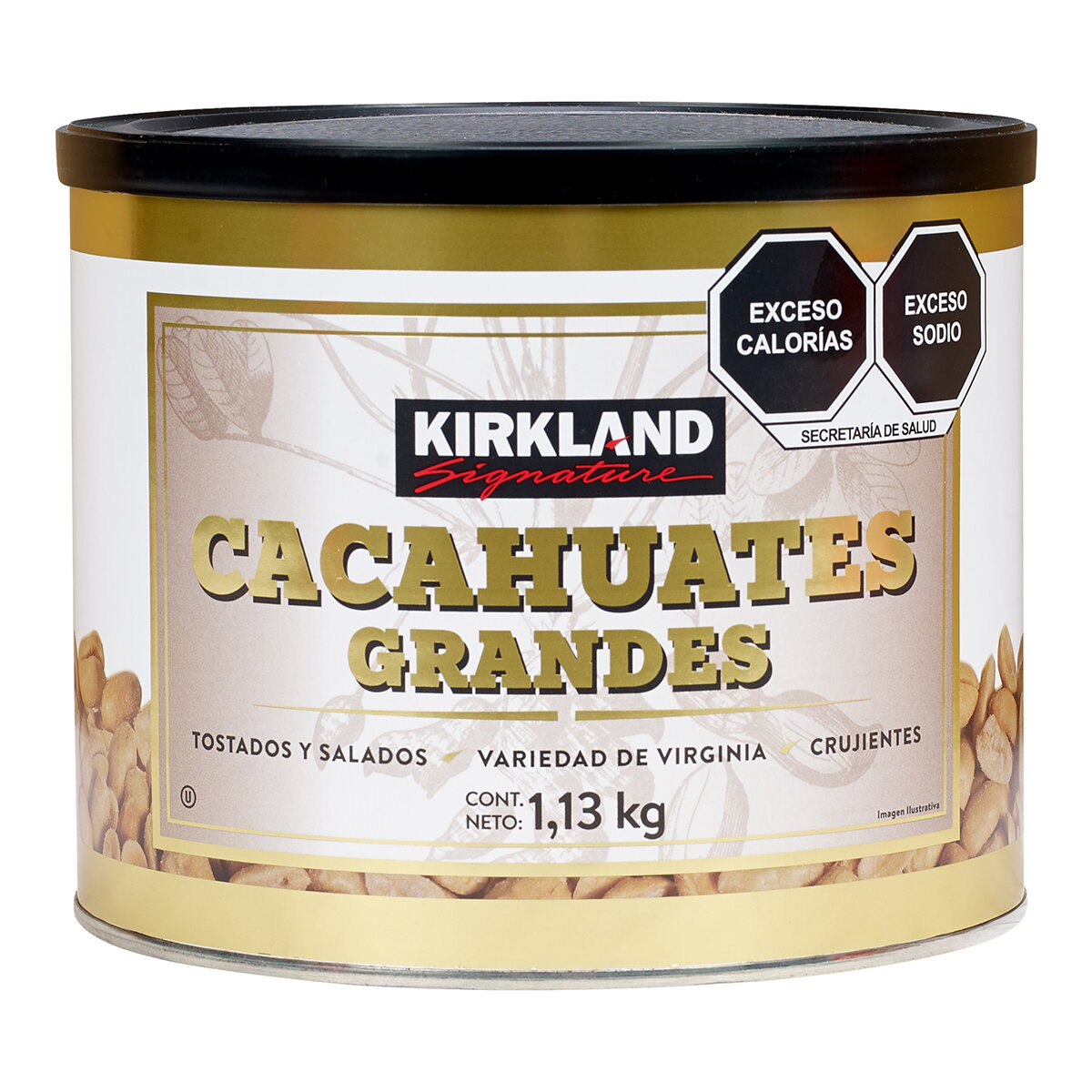 Kirkland Signature Cacahuates Tostados y Salados 1.13 kg