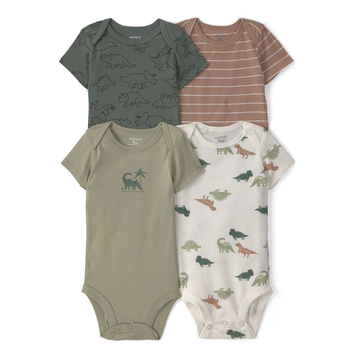 Carter's Pañalero 4 piezas para Bebés Verde 18 Meses