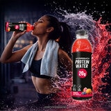 Hydrashot Bebida de Proteína + Electrólitos con 20 g de Proteína 18 / 600 ml