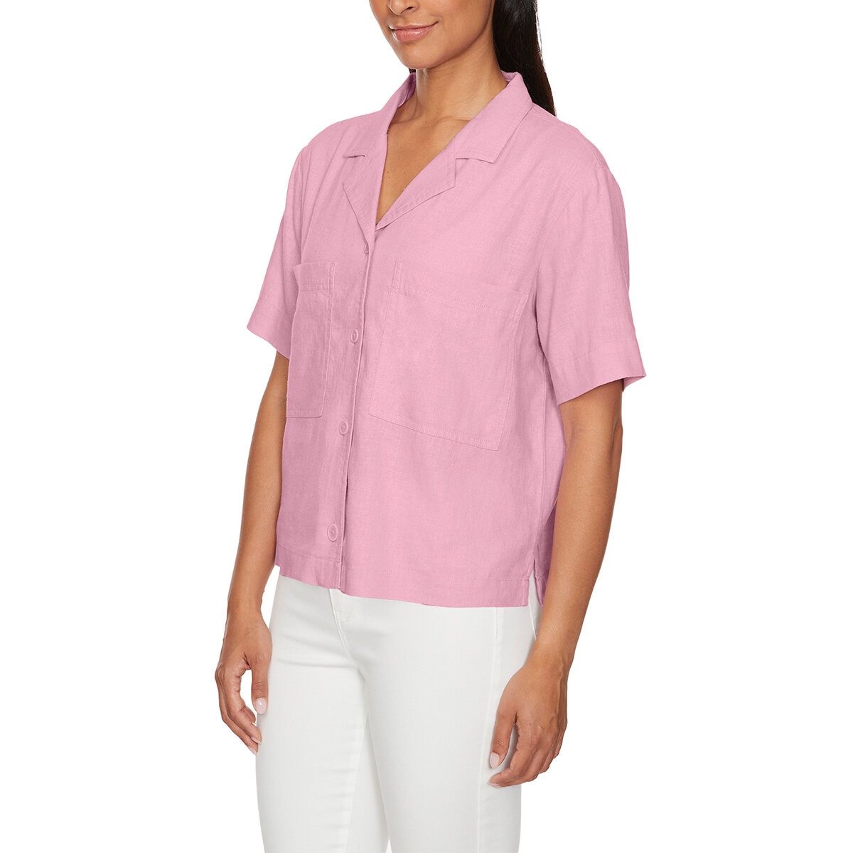 Buffalo David Bitton Blusa para Dama Rosa Extra Chica