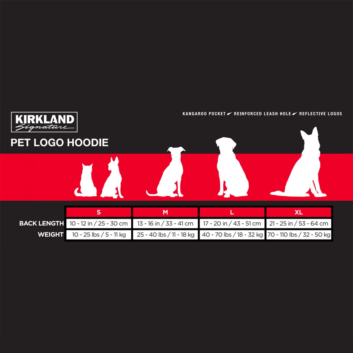 Kirkland Signature Sudadera con Capucha para Perro