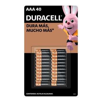 Duracell, Pilas Alcalinas AAA de 40 piezas