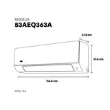 Carrier, Aire Acondicionado Minisplit Inverter con Wi-Fi, 36,000 btus 220V, Enfriamiento y Calefacción, 17 SEER