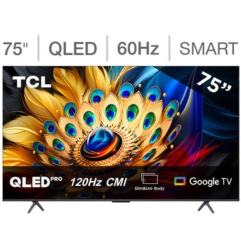 TCL Pantalla 75" QLED 4K Google TV