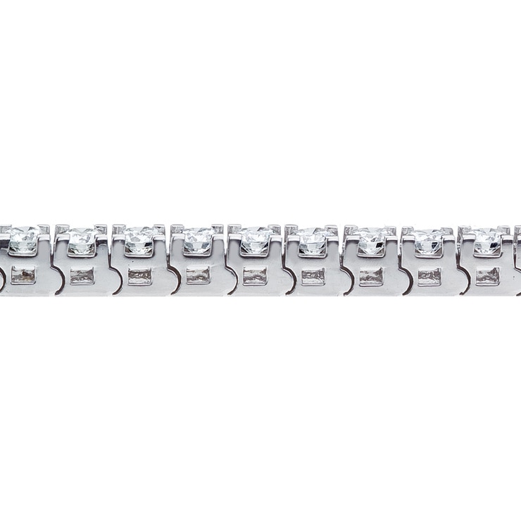 5.00ctw, Brazalete de Diamantes, 20.32cm, Corte Redondo Brillante, Oro Blanco de 18kt 5.00ctw, Brazalete de Diamantes, 20.32cm, Corte Redondo Brillante, Oro Blanco de 18kt
