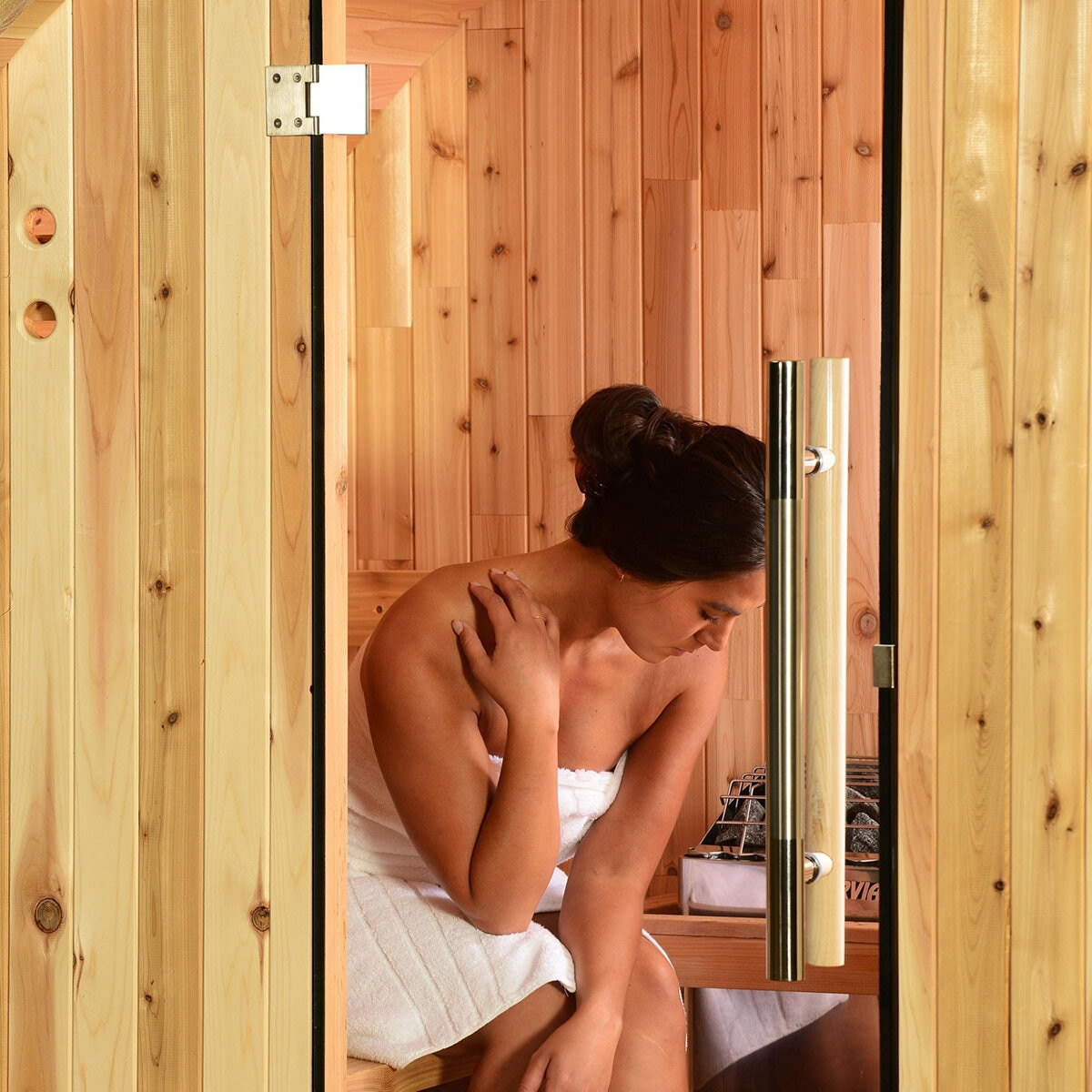 Sauna con Diseño de Barril Almost Heaven Morgan, 4 Personas Sauna con Diseño de Barril Almost Heaven Morgan, 4 Personas