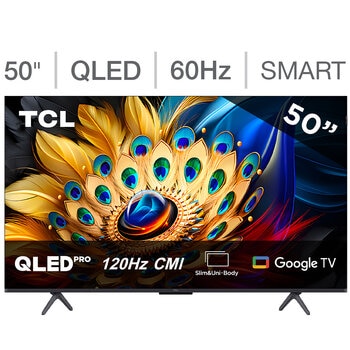 TCL Pantalla 50" QLED 4K Google TV
