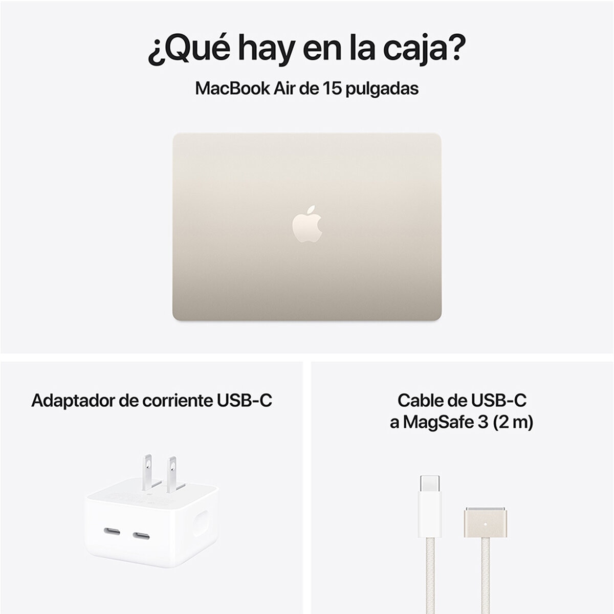Apple MacBook Air 15" Chip M4 512GB Blanco Estelar 24GB