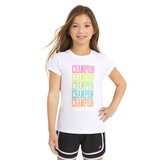 Champion Playera 2 piezas para Niños y Niñas Rosa / Blanco 14 / 16 Años