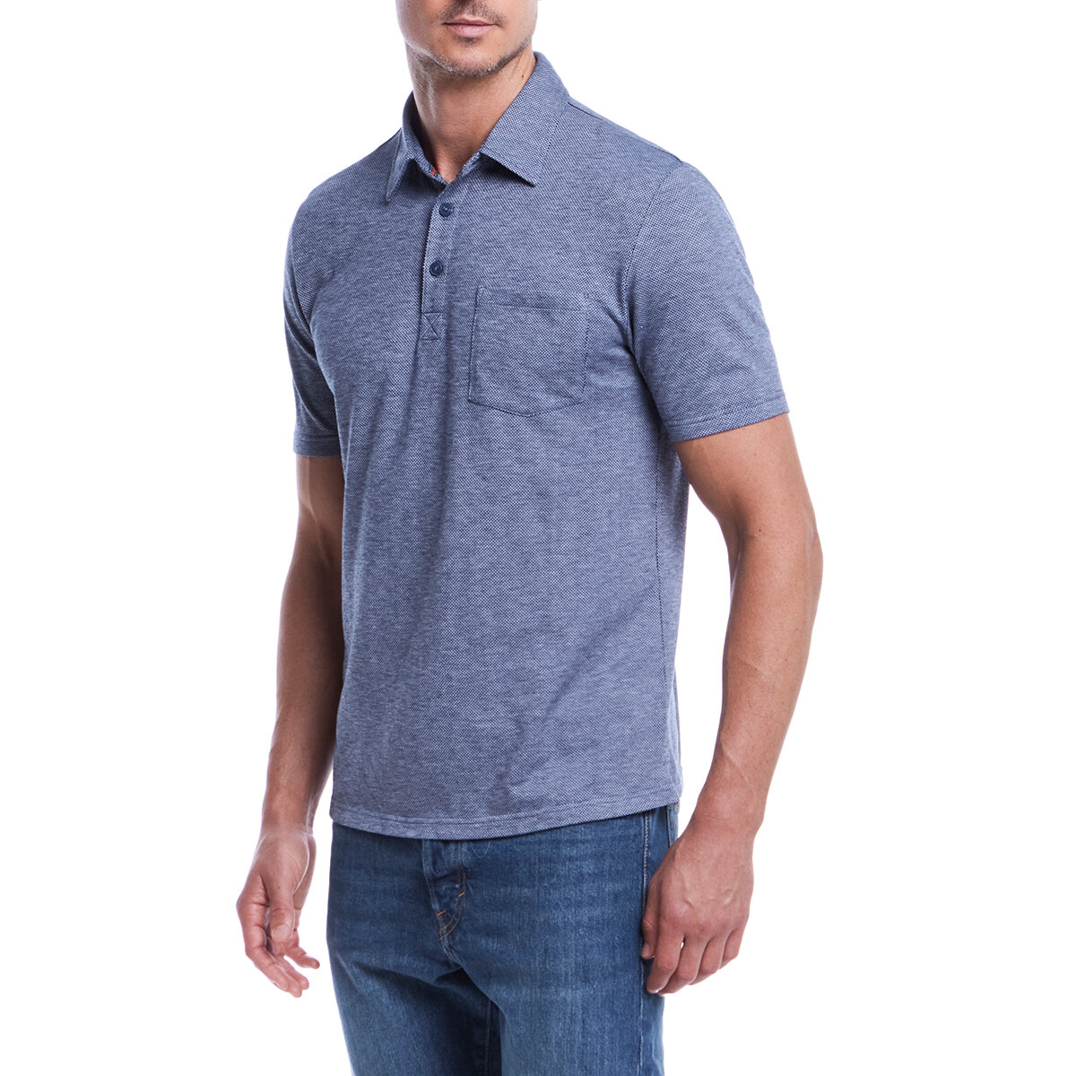 Weatherproof Vintage Polo para Caballero Azul Mediana