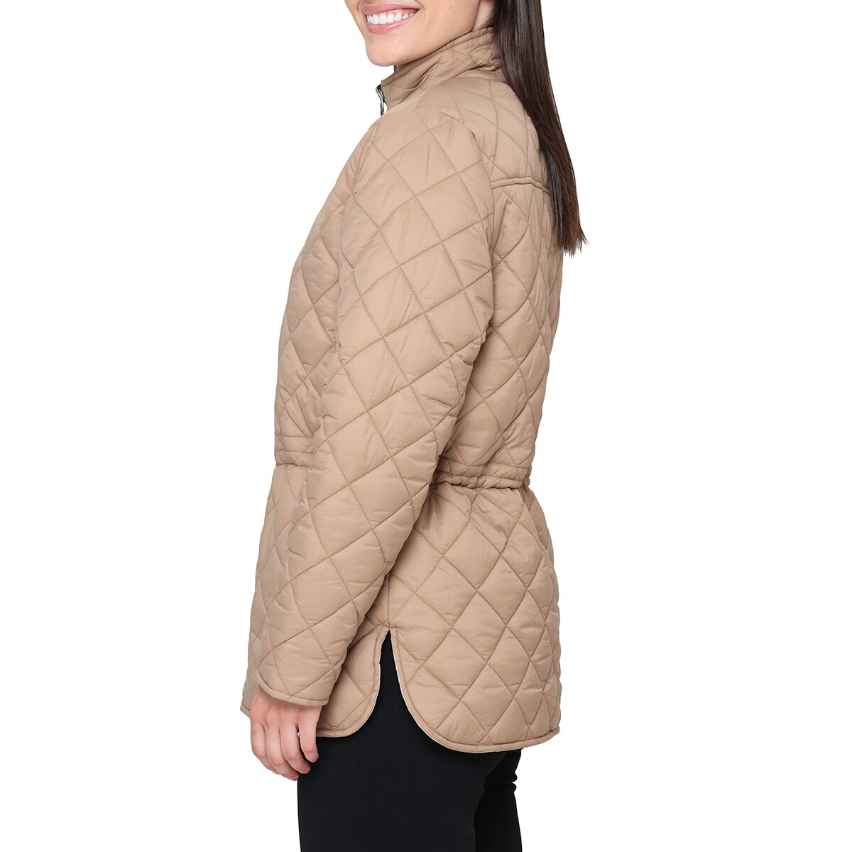 Nicole Miller Original Chamarra reversible para Dama Café Extra Grande