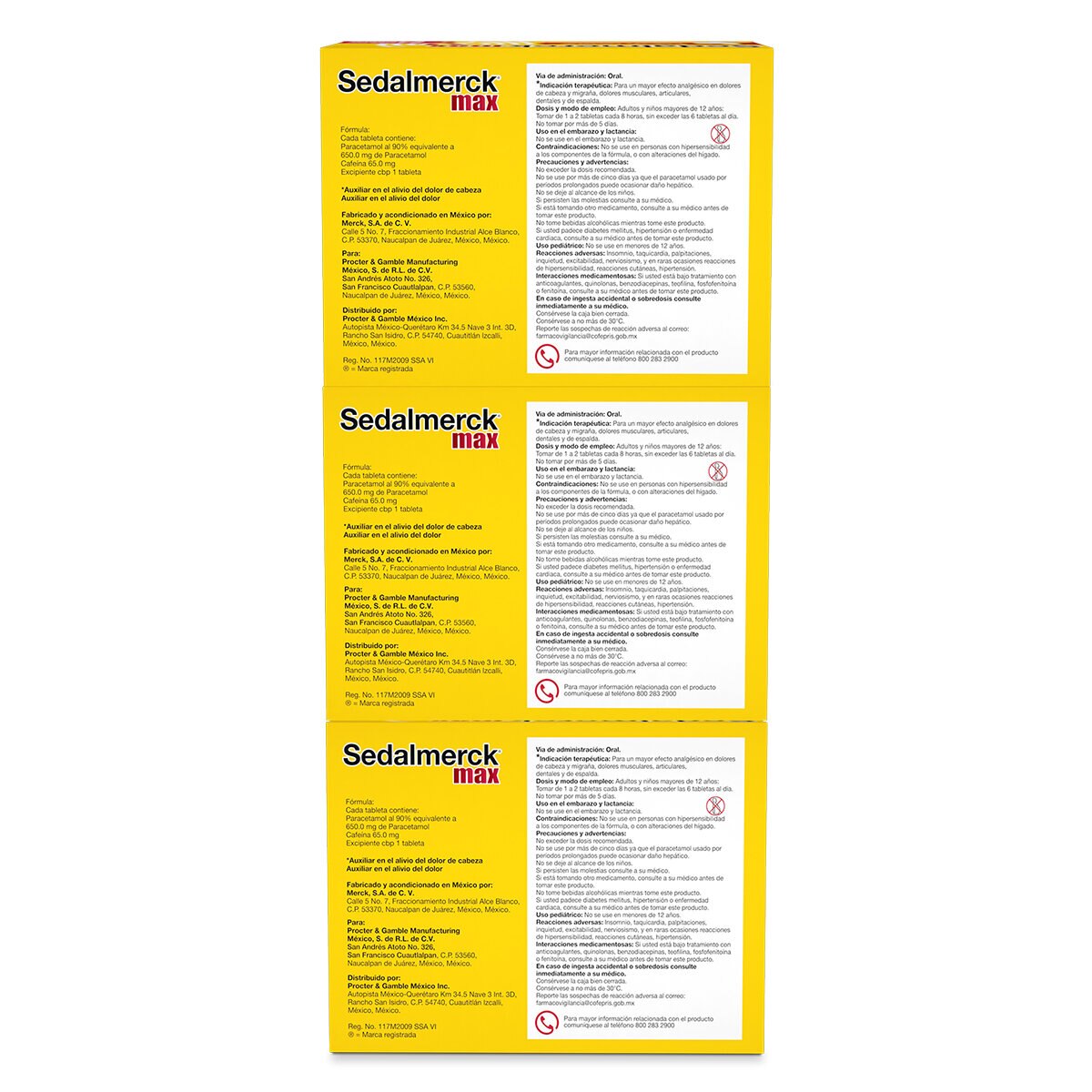 Sedalmerck Max 3 cajas con 24 Tabletas