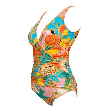 Alas de Sal, Traje de Baño Completo Plizado, para Dama, Varias Tallas