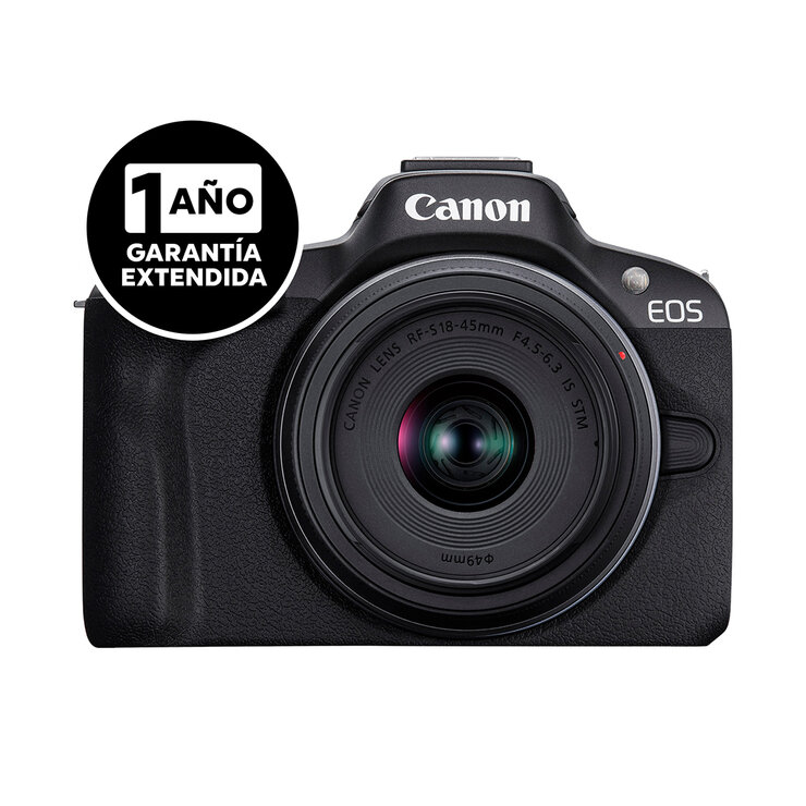 Canon, Cámara Digital EOS R50 RF-S 18-45mm + Garantía Extendida