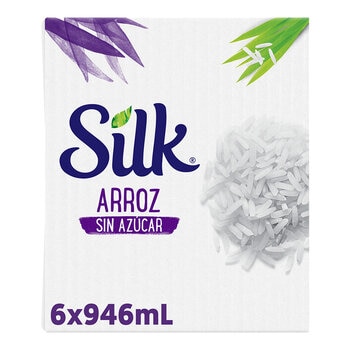 Silk Bebida de Arroz sin Azúcar 6 pzas de 946 ml