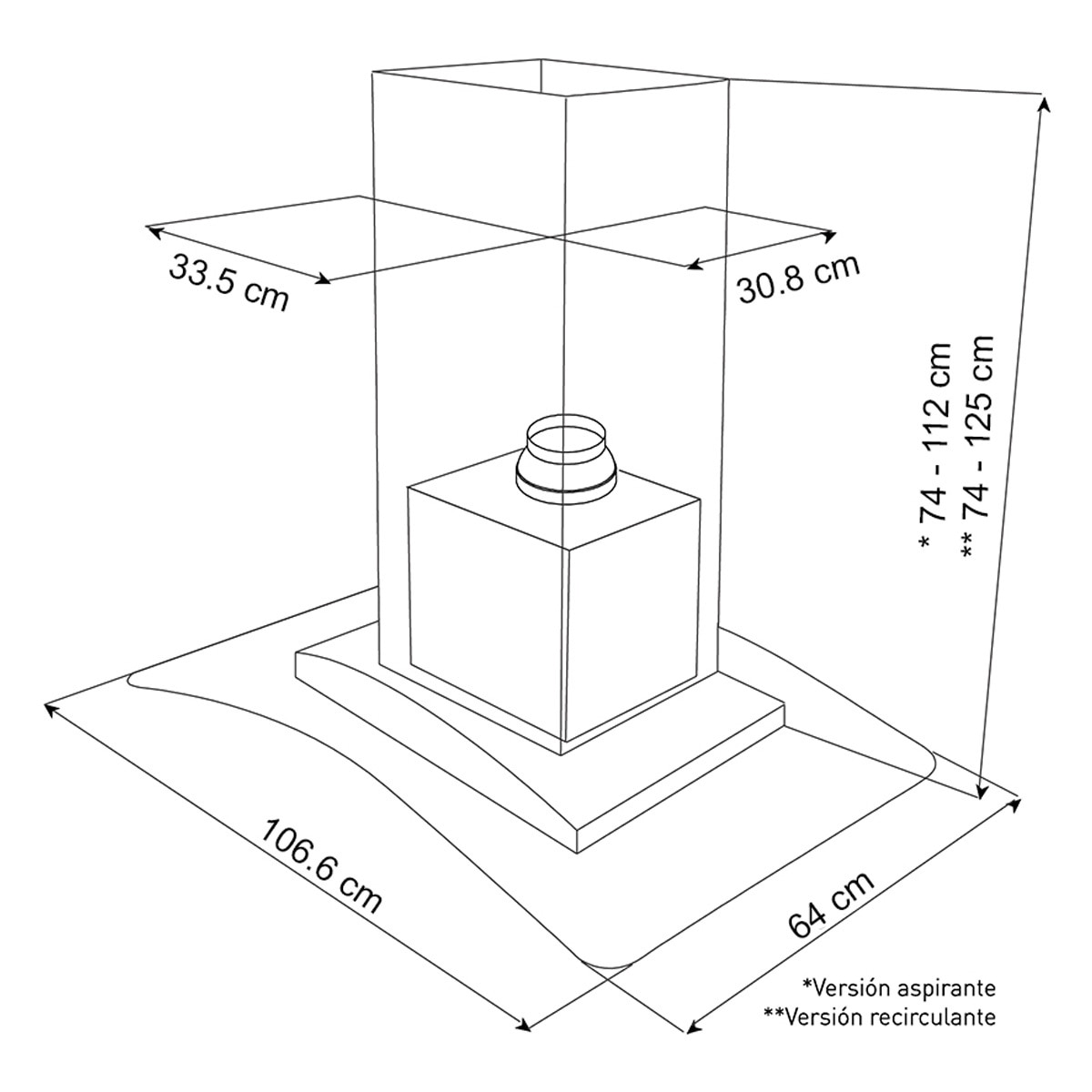 Teka Campana de isla 107cm