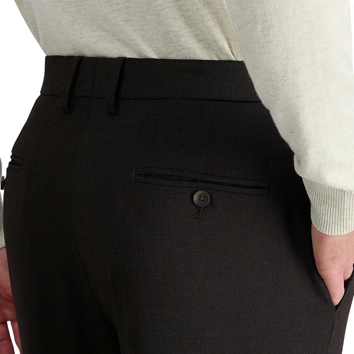 Haggar Pantalones para caballero café 38 x 32